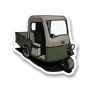 Press Golf Vintage Cart Golf Sticker