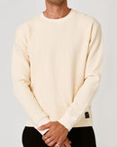 Devereux Men's Waffle Golf Crewneck – Bone