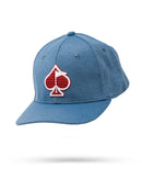 Pins and Aces Performance Spade Hat - Blue
