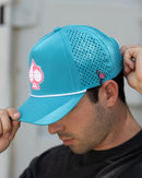 Pins and Aces Perforated Rope Hat - Baby Blue