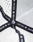 Pins and Aces Perforated Rope Hat - White