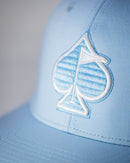 Pins and Aces Performance Spade Hat - Carolina Blue