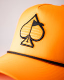 Pins and Aces Perforated Rope Hat - Highlighter Orange