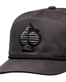 Pins and Aces Heritage Rope Hat - Charcoal