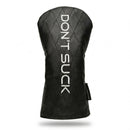 Aiming Fluid Golf Don’t Suck™ Driver Headcover — Premium Black Diamond Quilted Fit (460cc)