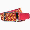 Nexbelt - Braided Cardinal and Gold Golf Ratchet Belt 1.38" [35mm]