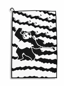 Panda Camo Golf Towel - Black