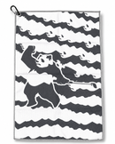 Press Golf Panda Camo Golf Towel - Charcoal