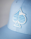 Pins and Aces Performance Spade Hat - Carolina Blue
