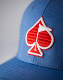 Pins and Aces Performance Spade Hat - Blue