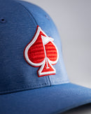 Pins and Aces Performance Spade Hat - Blue