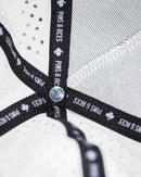Pins and Aces Perforated Rope Hat - White