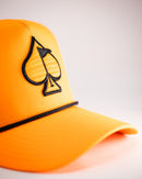 Pins and Aces Perforated Rope Hat - Highlighter Orange