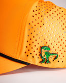 Pins and Aces Perforated Rope Hat - Highlighter Orange
