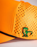 Pins and Aces Perforated Rope Hat - Highlighter Orange