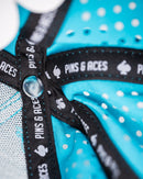 Pins and Aces Perforated Rope Hat - Baby Blue