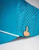 Pins and Aces Perforated Rope Hat - Baby Blue