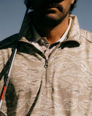 Devereux Pullover Piped QTR ZIP - Tiger Camo