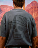 Devereux Faded Skull Caddie Tee -  Faded Indigo