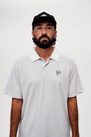 Devereux Labyrinth Polo - Grey / White
