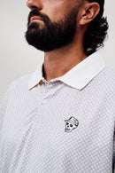 Devereux Labyrinth Polo - Grey / White