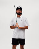 Devereux Labyrinth Polo - Grey / White