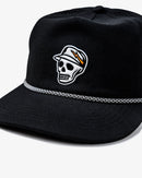 Devereux Skull Caddie Performance Rope Hat - Black