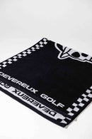 Devereux Skull Caddie Knitted Towel - Black / White