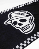 Devereux Skull Caddie Knitted Towel - Black / White
