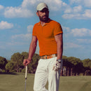 Nexbelt - Braided Burnt Orange & White Ratchet Golf Belt 1.38" [35mm]