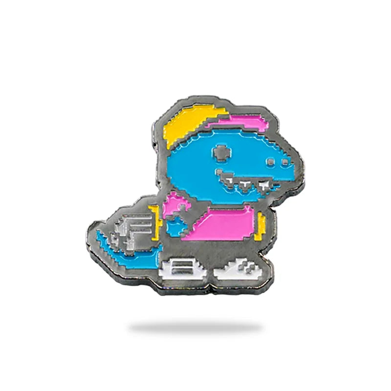 Matchstick Dino Golfer Golf Ball Marker